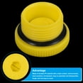 thumbnail image 4 of Unique Bargains M22x1.5 Hold Plugs Plastic Male Threaded Hex Socket End Cap, Yellow 2 Pack, 4 of 5