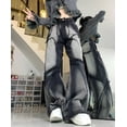 thumbnail image 5 of Y2K Wide Leg Jeans Women Hip Hop Style Fashion Vintage Streetwear Black High Waist Jean Female Trouser Baggy Denim Pants, 5 of 5