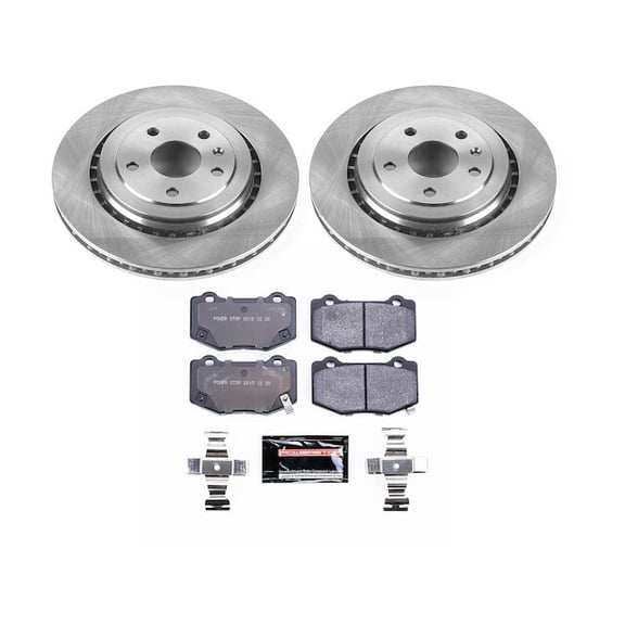 Rear Brake Pad and Rotor Kit - Compatible with 2016 - 2023 Chevy Camaro SS 2017 2018 2019 2020 2021 2022