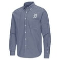 thumbnail image 2 of Men's Antigua Navy Detroit Tigers Ellis Woven Tri-Blend Button-Down Shirt, 2 of 3