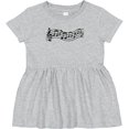 thumbnail image 3 of Inktastic Music Staff Musical Girls Baby Dress, 3 of 5