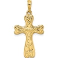 thumbnail image 4 of 14K Yellow Gold Cross With Heart Shaped Ends Charm Made In United States k8478, 4 of 5