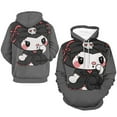 thumbnail image 3 of KUROMI Hoodie with Pocket Anime for Men Women Couple Gift, 3 of 7