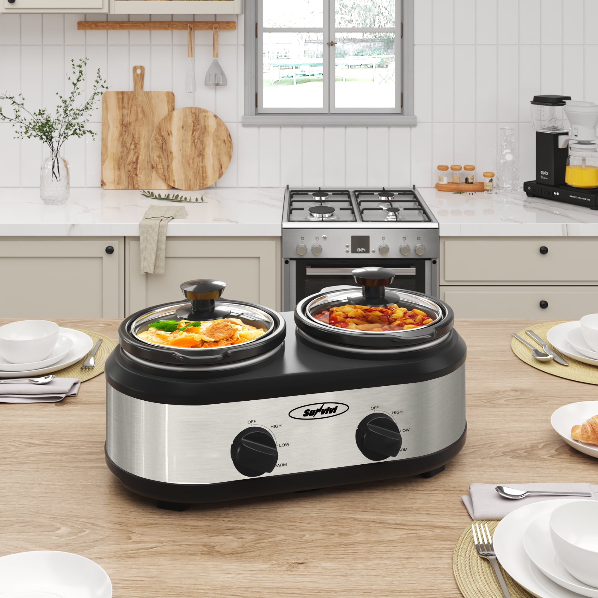  Crock-Pot® 3-in-1 Multi-Cooker, Stainless Steel: Home & Kitchen