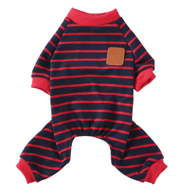 Pyjama pour Animaux Vêtements de Maison, Usavan Pyjama pour Animaux Mignon et Chaud en Polyester, Vêtements Tricotés pour Chien Chat pour Confort Intérieur Mode