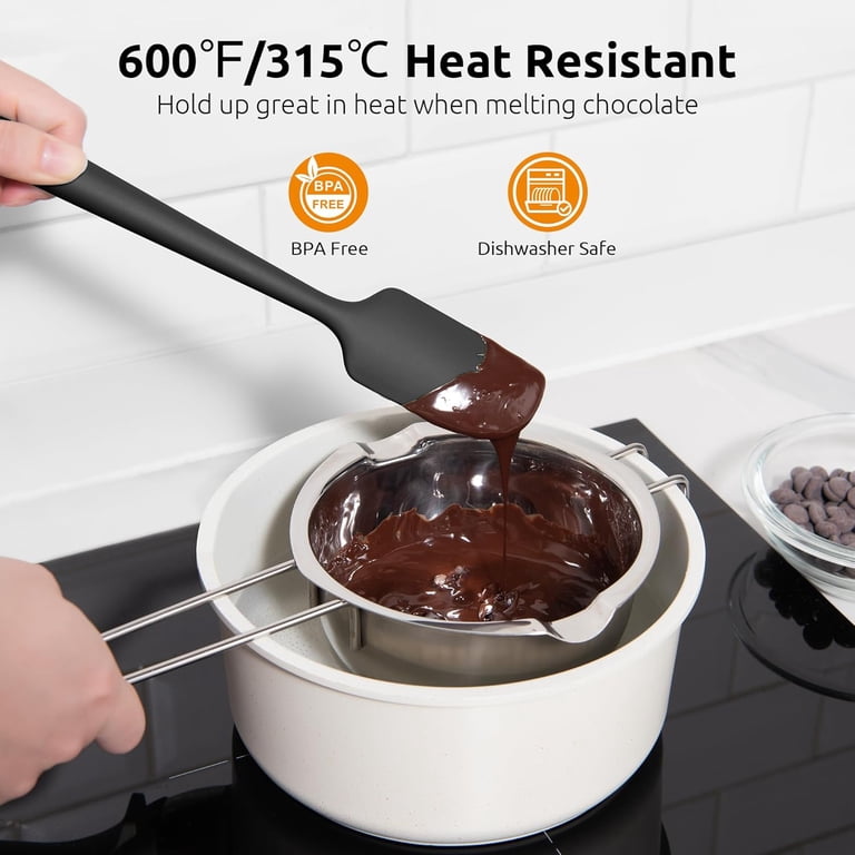Mini Silicone Spatula, Black, 600°F Heat-Resistant photo 6