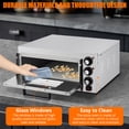 thumbnail image 5 of Countertop Electric Frozen Pizza Oven For Indoors with 30-minitue Timer,Glass Door and Interior Light,Commercial Pizza Maker for Restaurant and Home Use,110V/1800W (14 Inch), 5 of 7
