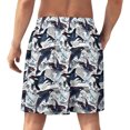 thumbnail image 2 of NICKSUN Shorts de Pyjama Amusants pour Hommes, Bas de Pyjama Doux avec Poches, Baleines, m, 2 of 6