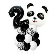 2nd Birthday Party Decorations, Boy Girl Birthday Balloons, Panda Balloon (Number 2)