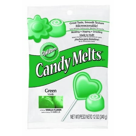 (4 pack) (4 Pack) Wilton Candy Melts, Dark Green, 12 oz
