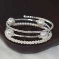 thumbnail image 2 of Simple Pearl Rhinestone Bracelet For Women, 2 of 2