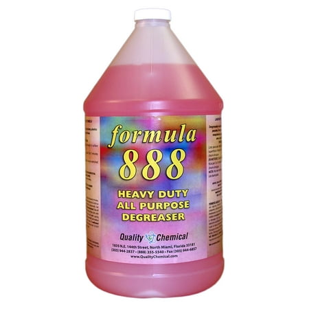 Formula 888-powerful, fast acting, degreaser-cleaner - 1 gallon (128 (Best Concrete Cleaner Degreaser)