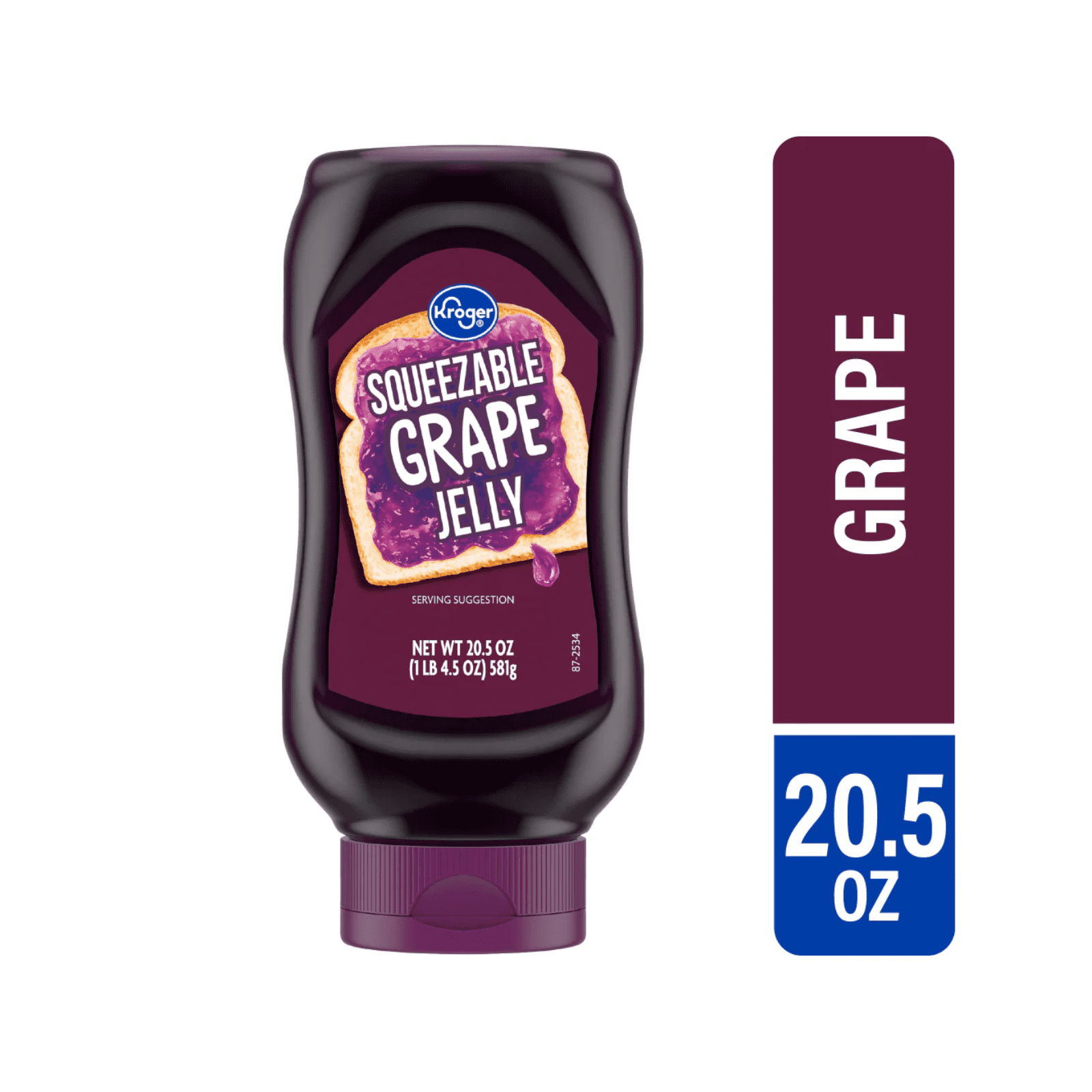 KG Grape Jelly Squeezable 20.5 OZ , 2 Pack + Bonus