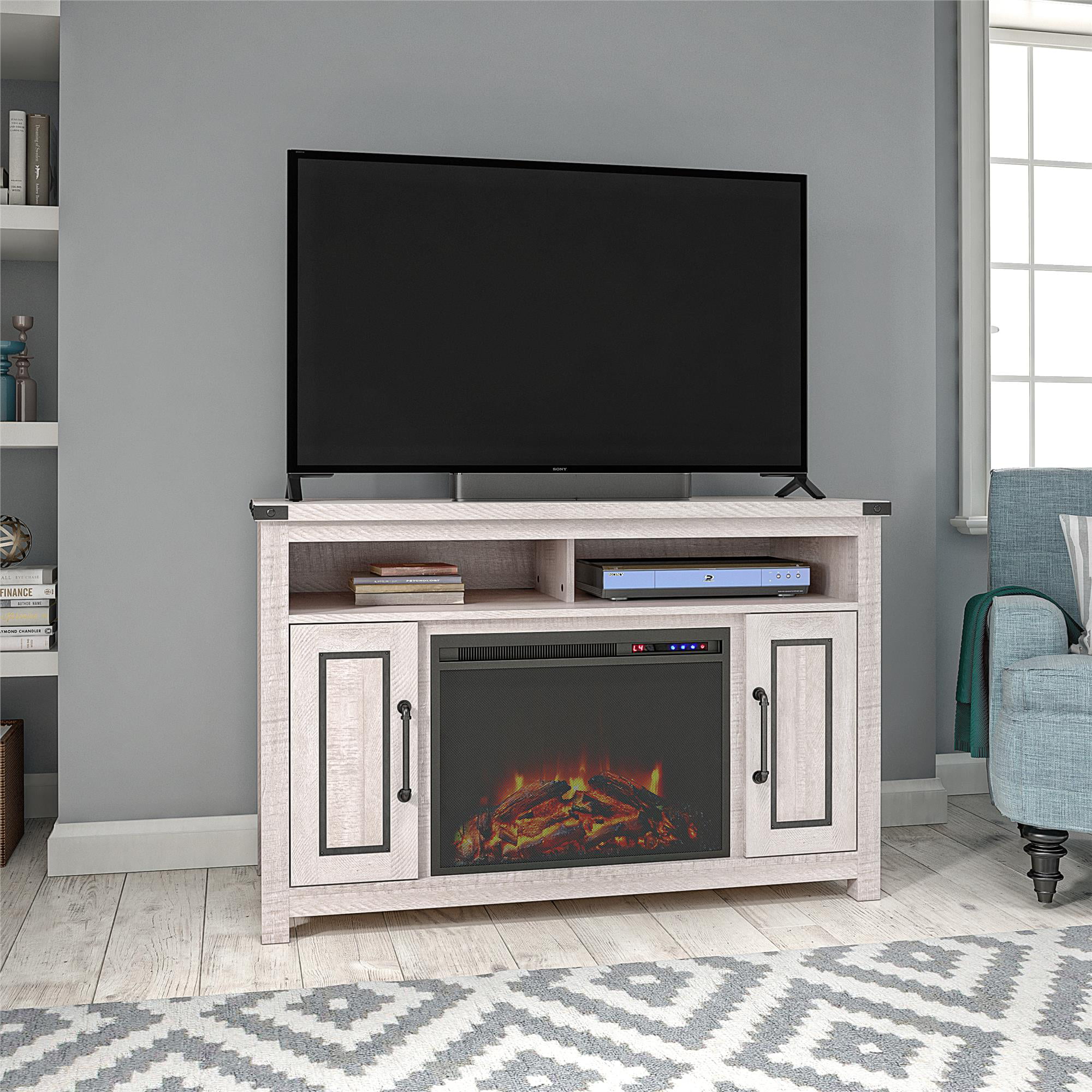 Ameriwood Home Avanta Fireplace TV Stand for TVs up to 48 ...