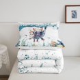 thumbnail image 5 of Manfei Axolotl Pattern King Size Comforter Sets,Kawaii Animal Comforters King Size,Reversible,3 Pieces,1 Comforter and 2 Pillowcases, 5 of 7