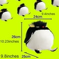thumbnail image 2 of Chubby Rockhopper Penguin Plush Toy, Fat Rockhopper Penguin Stuffed Animals Toy, Soft Plush Rockhopper Penguin Plushie, 2 of 9