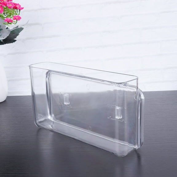 Raindrops Remote Holder Transparent Rectangular Organizer 1Set For Living Room Home Use 12.5In