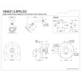 thumbnail image 2 of Kingston Brass VB4631PKLSO Duchess Single-Handle Pressure Balanced Shower Faucet, Polished Chrome, 2 of 4