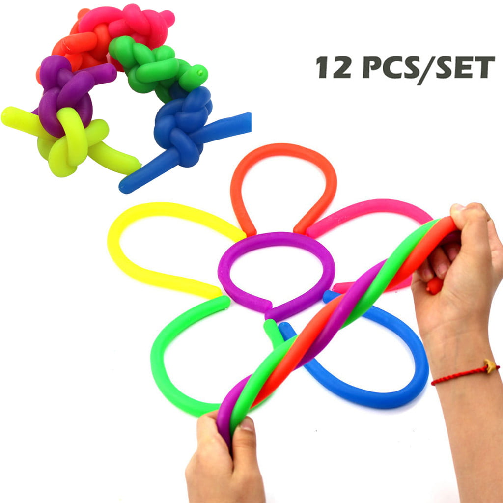 Stretchy String 12Pcs/Set Fidget Toys Anti Anxiety Squishies Sensory Toys AaGVx 