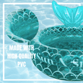 thumbnail image 2 of Sun N Splash Blue Mermaid Inflatable Kiddie Pool for Kids Ages 3+, 2 of 5