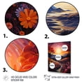 thumbnail image 3 of Designart "Sunset Horizon Painting III" Floral Floater Framed Wall Art Print, 3 of 7