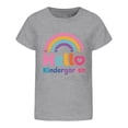 thumbnail image 5 of Boys Short Sleeve Graphic T Shirts, Kindergarten Letter Printed Crewneck Tops, Back to School First Day Casual Kids Tees, 5 of 5