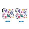 thumbnail image 7 of FORMRS 15"-15.6" Laptop Sleeve Protective Case Soft Carrying Quilted Computer Bag Cover, Green Retro Shapes, 7 of 7