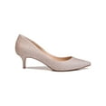 thumbnail image 3 of Jewel Badgley Mischka Womens Royalty Kitten Slip On Pumps, 3 of 3