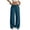 #03 Blue 【Mix & Match: Stock Up on Your Favorite Colors】, variant on Women's Cotton Blend Casual Solid Color Pocket Pants, Elastic Waist Straight Leg Flattering Fit, Soft Fabric Breathable Summer Daily, For Work Office Shopping | TruBelle,Wine 3XL