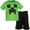 Black / green, variant on Minecraft Creeper T-Shirt and Mesh Shorts Outfit Set Little Kid to Big Kid