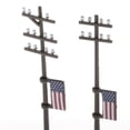 thumbnail image 2 of guohui 4X O Scale 1/42 Miniature Telephone Poles Model Train Landscape Diy Accessories, 2 of 8