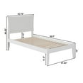 thumbnail image 4 of Leo & Lacey Twin XL Panel Platform Bed in White, 4 of 4