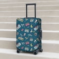 thumbnail image 2 of Lsque Vintage Tape Players And Skates Printed Luggage Cover, Travel Luggage Protector,Scratch and Dirt Resistant, Fits 18-32 Inch Luggage - Large, 2 of 9