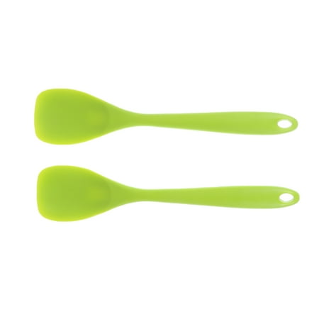

NUOLUX 2pcs High Temperature Cooking Spatula Resistant Anti-scalding Non-stick Pan Silicone Spatula Kitchen Utensils (Green)