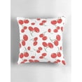 thumbnail image 5 of Ryan; Red Cherry Cartoon Seamless 45x45cm Pillow Cover – Playful Fruit Pattern for Kitchen, Kids' Room or Summer Decor, 5 of 7