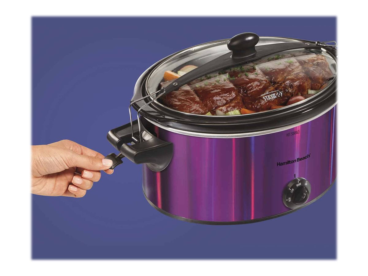 Hamilton Beach Stay or Go 5-Quart Slow cooker Red 33451 - Best Buy