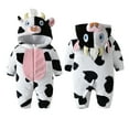 thumbnail image 5 of Icvfdpl Babys Clothes Boy Girl Thick Snowsuit Winter Warm Coats Cow Prints Hooded Romper Jumpsuit Adorable Baby Daily Wear, 5 of 7