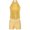 Yellow, variant on YEAHDOR Kids Girls Gymnastic Dance Outfit Halter Allover Sequins Tops with Gymnastics Workout Shorts Black 6