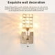 thumbnail image 5 of Bearachild Aplique de cristal, lámpara de pared Industrial dorada, hermosa luz de cristal moderna sin bombilla para mesita de noche, galería, baño Iluminación y accesorios Bearachild HA013183-00, 5 of 6