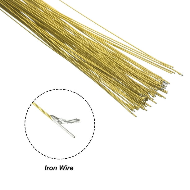 Uxcell 32 Inch 22 Gauge Paper Wrapped Floral Stem Wire Bouquet
