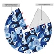 thumbnail image 2 of Sikiie Evil Eye 30-48 inches {designName} Print Christmas Tree Skirt Snowman Xmas Tree Skirt with Edge Christmas Decorations for Holiday Party30", 2 of 7