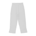 thumbnail image 5 of Mwjwdo 2025 Linen Pants Big Girls High Waist Elastic Drawstring Lounge Trousers Kids Casual Lightweight Side Split Summer Beach Pants White 6 Years, 5 of 7