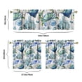 thumbnail image 6 of Vintage Seaside Kitchen Curtains Set Starfish Coral Fish and Mermaid Ocean Creatures Nautical Tropical Marine Tier and Valance Curtains, 6 of 6
