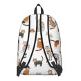 thumbnail image 3 of Multicolor Cat White Pattern Backpack for School, Cute School Bag with Adjustable Shoulder Straps and Padded Back, 15.7"x11.8"x5.5", 3 of 5