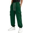 thumbnail image 2 of Ashirexll Boys Sweatpants Solid Color Sweatpants Cargo Pants Sports Casual Pants for 5-15 Years, 2 of 7