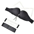 thumbnail image 2 of ZZwxWA Push Up Bra Women's Push Up Bra Soft Seamless Deep V Bras Adjustable Drawstring Bras, 2 of 7