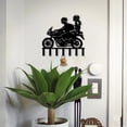 thumbnail image 5 of HELLOYOUNG Metal Key Holder with Hat and Towel Rack, Wall Mounted Iron Art Organizer for Bathroom Accessories, Coat Rack with Tentacle Keychain Hanger, Entryway Storage, 5 of 11