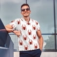 thumbnail image 4 of Saiise Spiders Insects Print Mens Golf Shirt Moisture Wicking Quick-Dry Print Performance Polo Shirts for Men-Small, 4 of 6