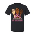 thumbnail image 2 of Wild Bobby In October We Wear Pink Protest Fists Breast Cancer Awareness Men Tee, Black, Small, 2 of 6