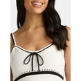 thumbnail image 4 of Madden NYC Women's Pointelle Knit Stripe Mini Dress, Sizes XXS-XXL, 4 of 5